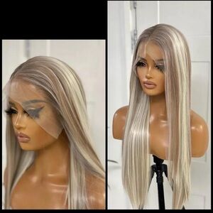Human Hair Blended Lace Front Wig